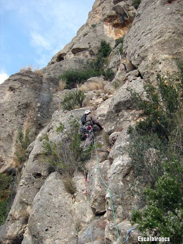 Inici de la segona tirada de la via